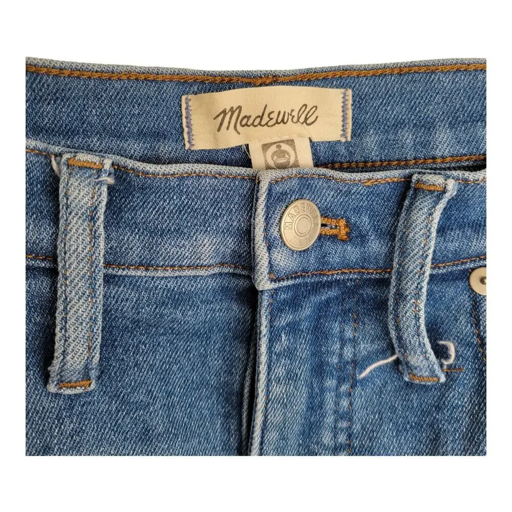 Madewell 10" High-Rise Skinny Crop Denim Jeans Sheffield Wash Women Sz 28 - Picture 6 of 9